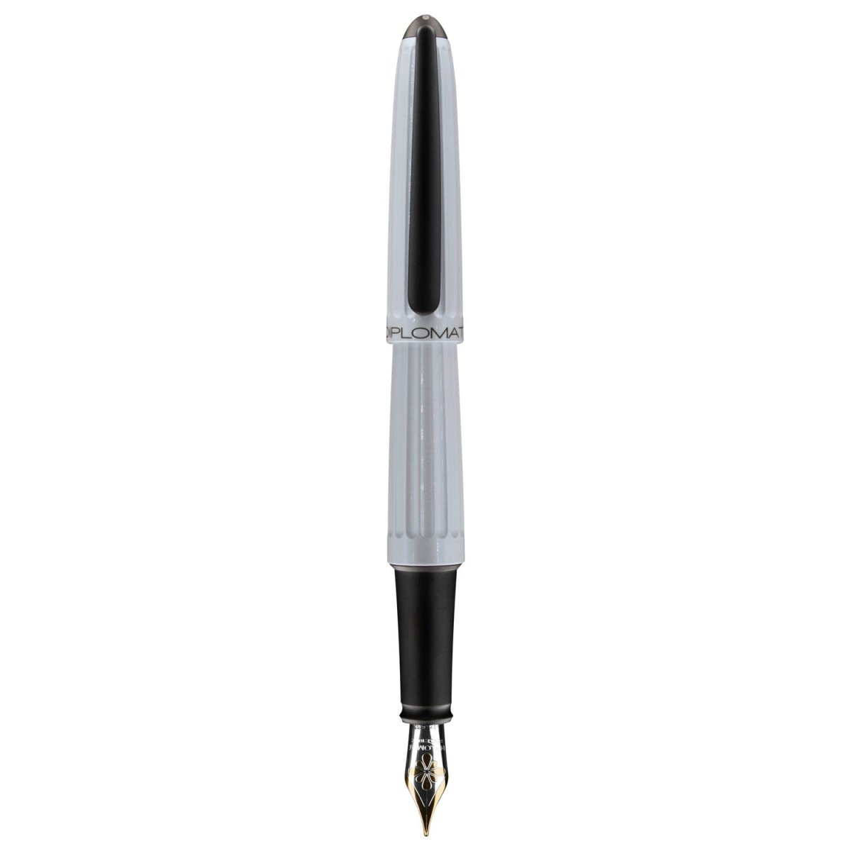 Diplomat Aero Pearl White 14CT Fountain Pen - SCOOBOO - DP_AER_PRL_WHT_14_FPEF_D40321011 - Fountain Pen