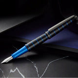 Diplomat Elox Black/Blue Fountain Pen - SCOOBOO - DP_ELX_BLKBLU_FPEF_D40352021 - Fountain Pen