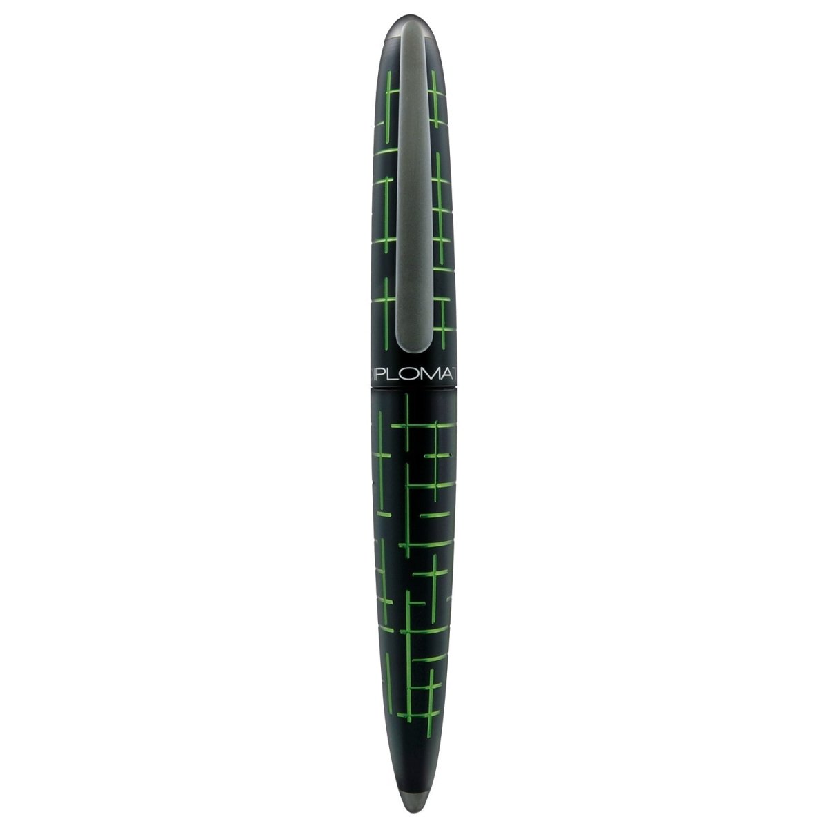 Diplomat Elox Matrix Black/Green Roller Ball Pen D40363030 - SCOOBOO - DP_ELX_MTRX_BLKGRN_RB_D40363030 - Roller Ball Pen