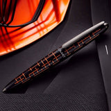 Diplomat Elox Matrix Black/Orange 14CT Fountain Pen - SCOOBOO - DP_ELX_MTRX_BLKORN_14_FPEF_D40364011 - Fountain Pen