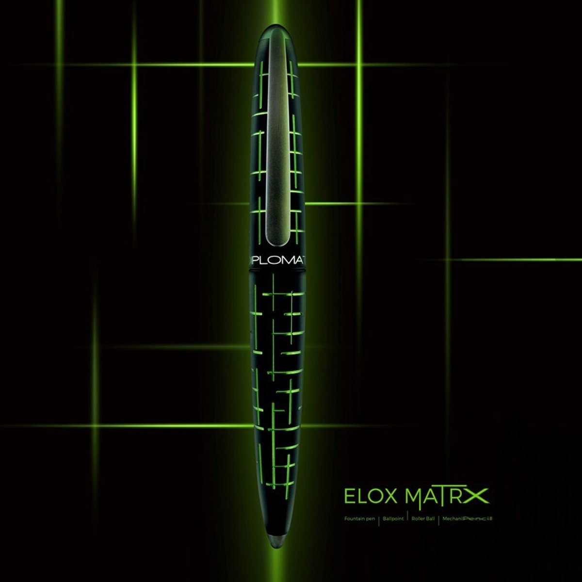 Diplomat Elox Matrix Fountain Pen - SCOOBOO - DP_ELX_MTRX_FPEF_D40363021 - Fountain Pen