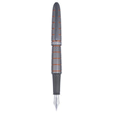 Diplomat Elox Ring Grey/Orange Fountain Pen - SCOOBOO - DP_ELX_RNG_GRYORN_FPEF_D40354021 - Fountain Pen