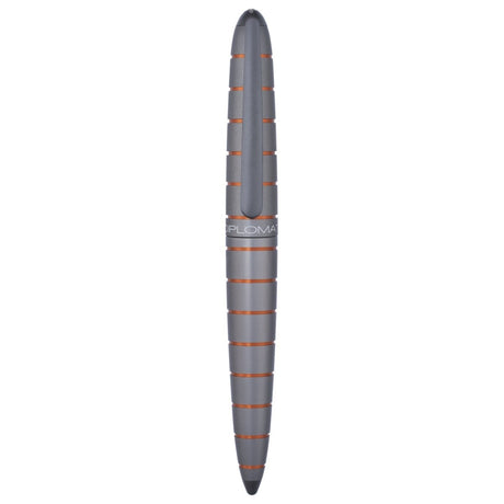 Diplomat Elox Ring Grey/Orange Fountain Pen - SCOOBOO - DP_ELX_RNG_GRYORN_FPEF_D40354021 - Fountain Pen