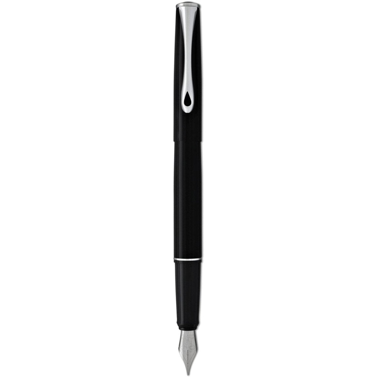 Diplomat Esteem Black Lacquer Fountain Pen - SCOOBOO - DP_D10424620_ESTM_BLK_LQ_FPF - Fountain Pen