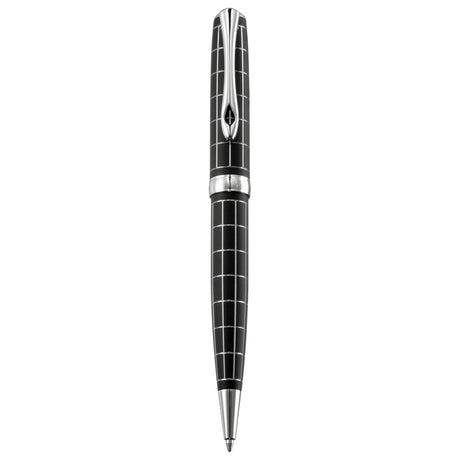 Diplomat Excellence A Plus Rhomb Guilloche Lapis Black easyFLOW Ball Pen D40101040 - SCOOBOO - DP_D40101040_EXC_A_RH_GUI_LPBLK_BP - Ballpoint Pen