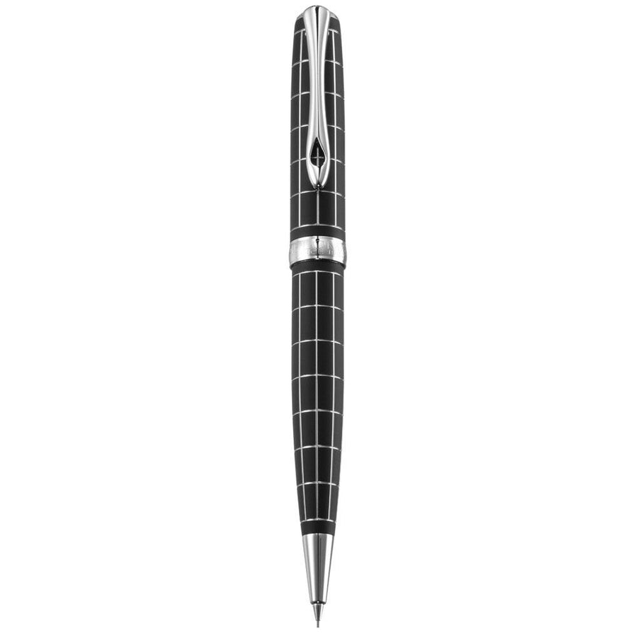 Diplomat Excellence A Plus Rhomb Guilloche Lapis Black Mechanical Pencil (0.7MM) D40101050 - SCOOBOO - DP_D40101050_EXC_A_RH_GUI_LPBLK_MP07 - Mechanical Pencil