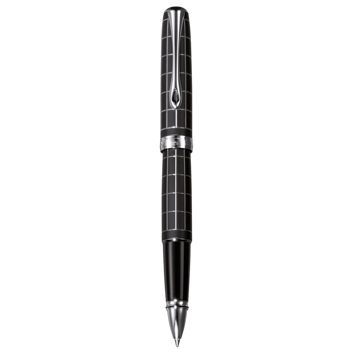Diplomat Excellence A Plus Rhomb Guilloche Lapis Black Roller Ball Pen D40101030 - SCOOBOO - DP_D40101030_EXC_A_RH_GUI_LPBLK_RB - Roller Ball Pen