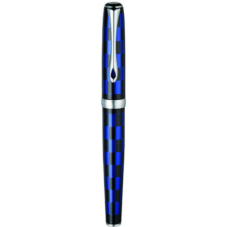 Diplomat Excellence A Plus Rome Black Blue Fountain Pen - SCOOBOO - DP_D40103025_EXC_A_RM_BLK_BLU_FPM - Fountain Pen