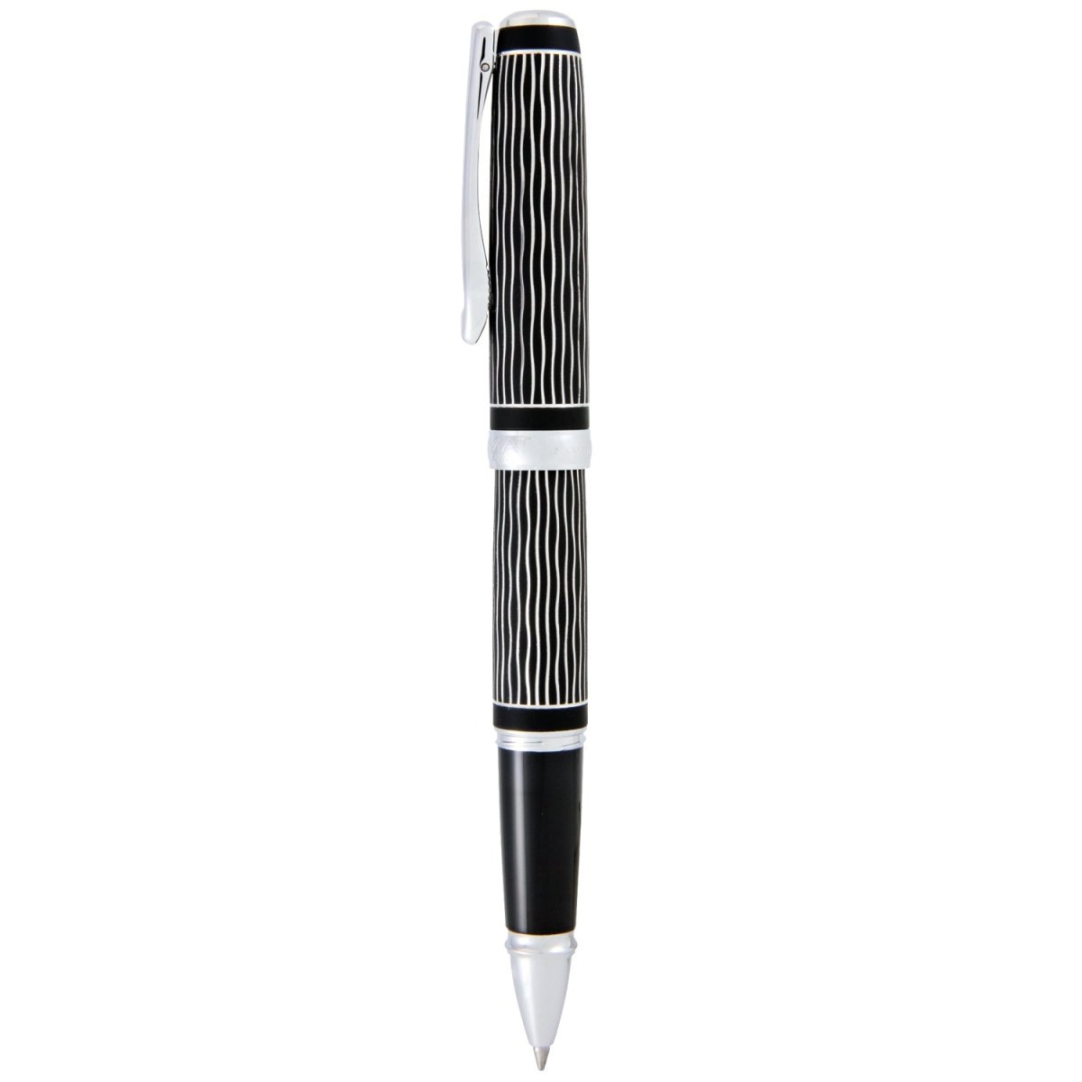 Diplomat Excellence A Plus Wave Guilloche Lapis Black Roller Ball Pen D40104030 - SCOOBOO - DP_D40104030_EXC_A_WV_GUI_LPBLK_RB - Roller Ball Pen