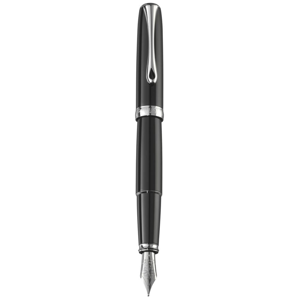 Diplomat Excellence A2 Black Lacquer Fountain Pen - SCOOBOO - DP_D40202025_EXC_A2_BLK_LQ_FPM - Fountain Pen