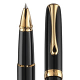 Diplomat Excellence A2 Black Lacquer Gold Roller Ball Pen D40203030 - SCOOBOO - DP_D40203030_EXC_A2_BLK_LQ_GLD_RB - Roller Ball Pen
