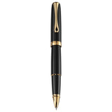 Diplomat Excellence A2 Black Lacquer Gold Roller Ball Pen D40203030 - SCOOBOO - DP_D40203030_EXC_A2_BLK_LQ_GLD_RB - Roller Ball Pen