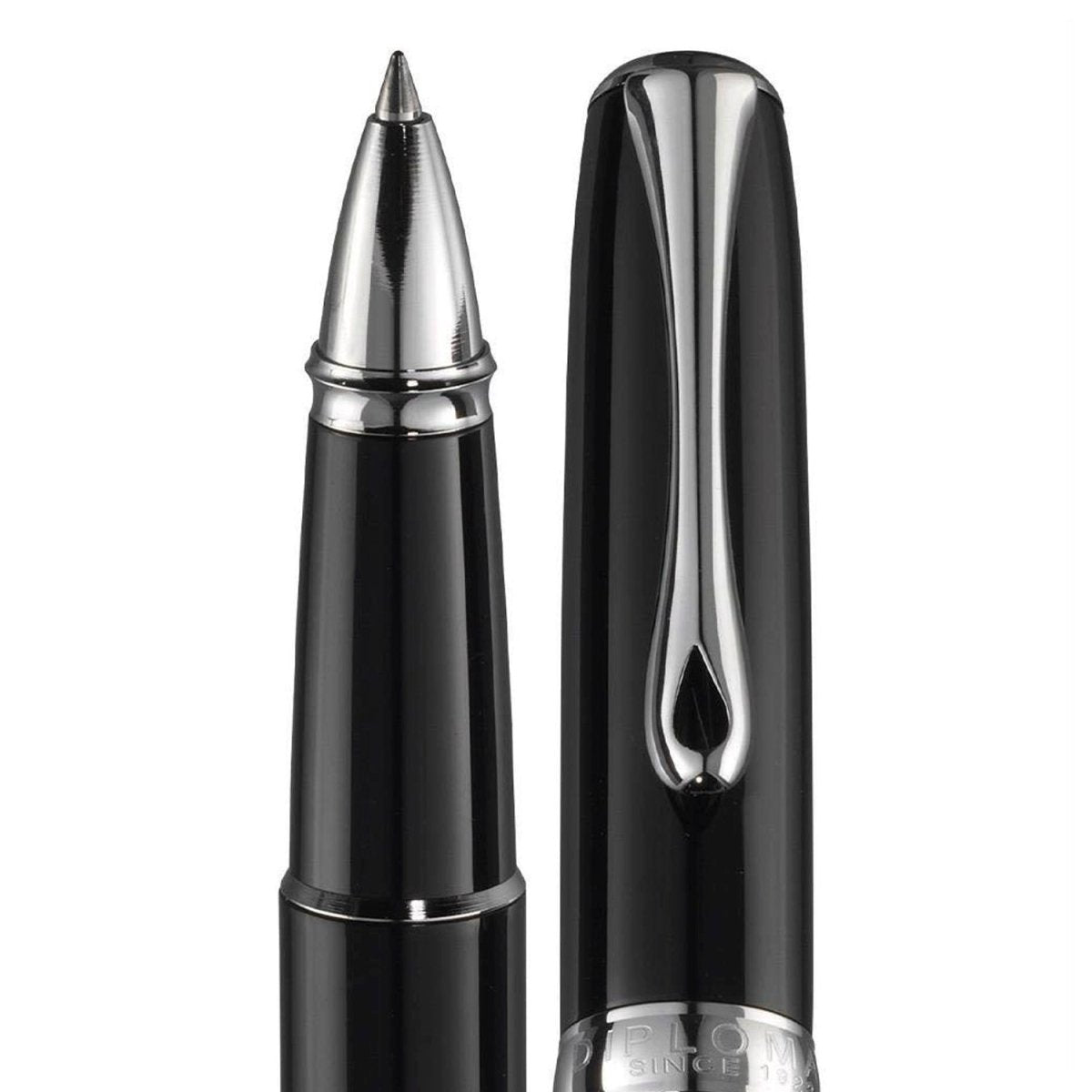 Diplomat Excellence A2 Black Lacquer Roller Ball Pen D40202030 - SCOOBOO - DP_D40202030_EXC_A2_BLK_LQ_RB - Roller Ball Pen