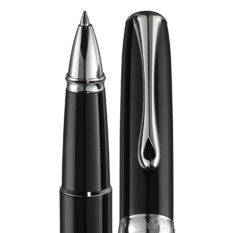 Diplomat Excellence A2 Black Lacquer Roller Ball Pen D40202030 - SCOOBOO - DP_D40202030_EXC_A2_BLK_LQ_RB - Roller Ball Pen