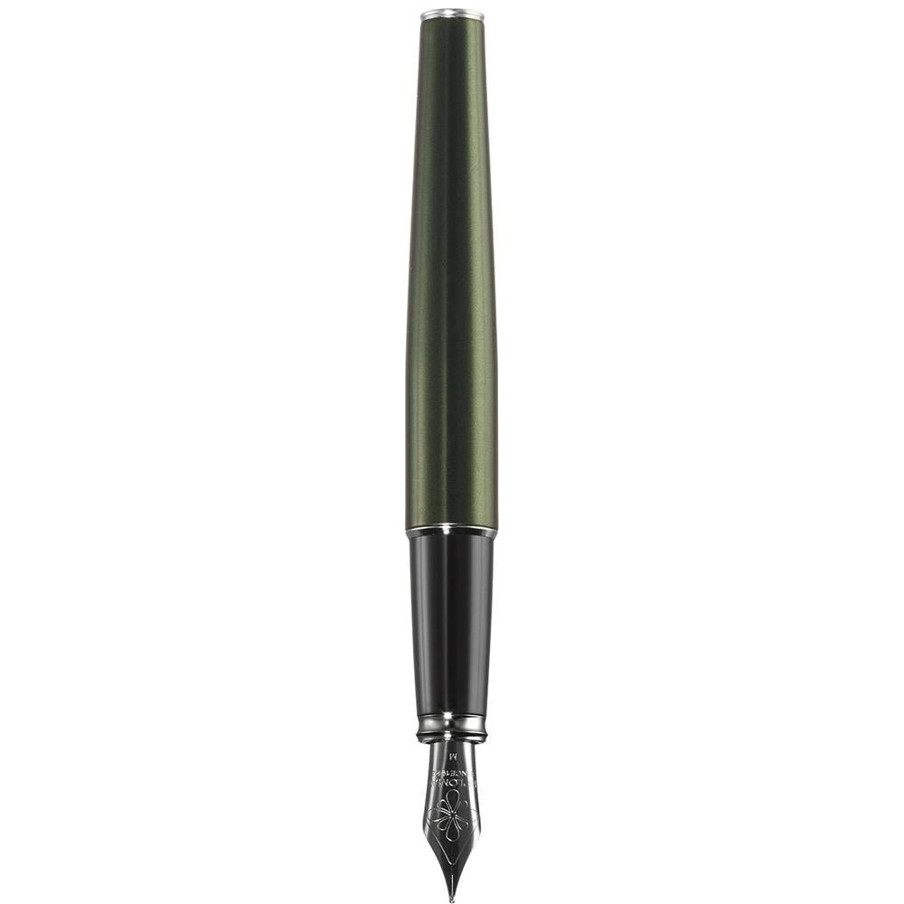 Diplomat Excellence A2 Evergreen/Chrome Fountain Pen - SCOOBOO - DP_D40212025_EXC_A2_GRNCHR_FPM - Fountain Pen