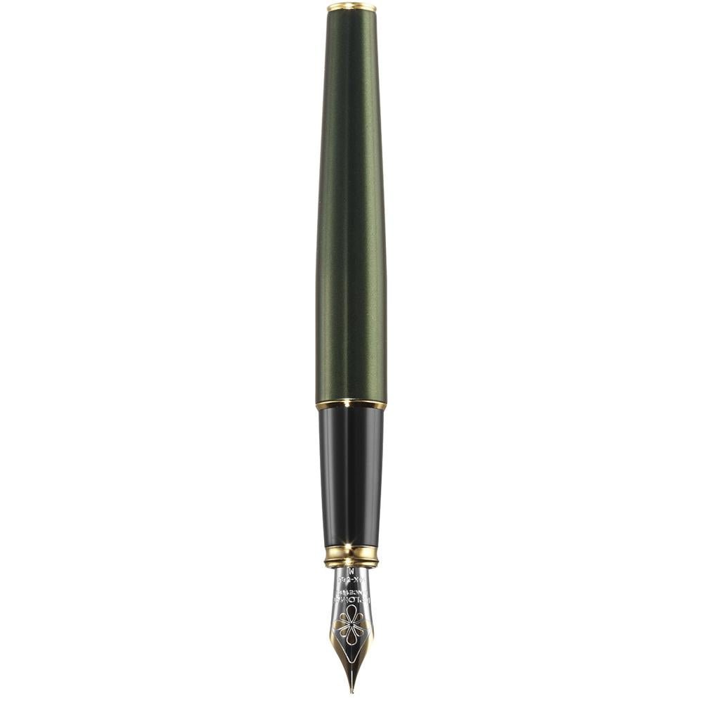 Diplomat Excellence A2 Evergreen/Gold 14K Gold Fountain Pen - SCOOBOO - DP_D40211015_EXC_A2_GRNGLD_14_FPM - Fountain Pen