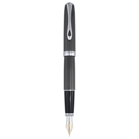 Diplomat Excellence A2 Guilloche Black CT 14CT Fountain Pen - SCOOBOO - DP_EXC_A2_GUI_BLK_CT_14_FPEF_D40222011 - Fountain Pen