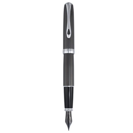 Diplomat Excellence A2 Guilloche Black CT Fountain Pen - SCOOBOO - DP_EXC_A2_GUI_BLK_CT_FPEF_D40222021 - Fountain Pen