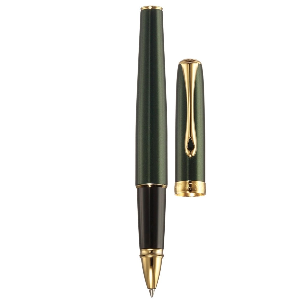 Diplomat Excellence A2 Guilloche Chrome Roller Ball Pen D40207030 - SCOOBOO - DP_D40211030_EXC_A2_GRNGLD_RB - Roller Ball Pen