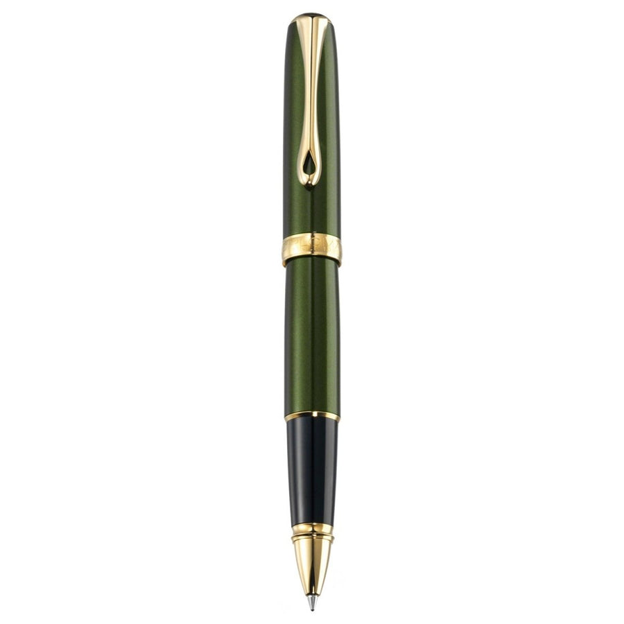 Diplomat Excellence A2 Guilloche Chrome Roller Ball Pen D40207030 - SCOOBOO - DP_D40211030_EXC_A2_GRNGLD_RB - Roller Ball Pen