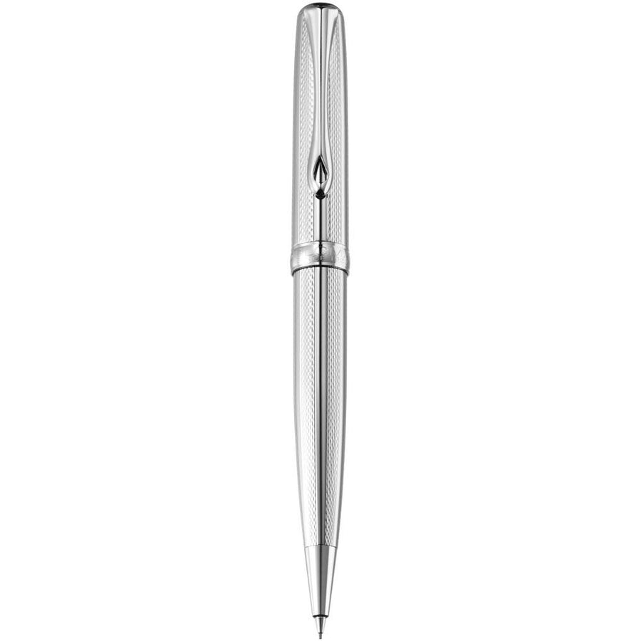 Diplomat Excellence A2 Guilloche Stripes Chrome Mechanical Pencil (0.7MM) D40208050 - SCOOBOO - DP_D40208050_EXC_A2_GUI_STP_CHR_MP07 - Mechanical Pencil