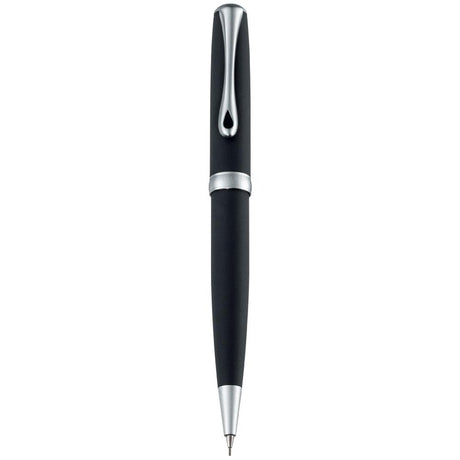 Diplomat Excellence A2 Lapis Black Matt Chrome Mechanical Pencil (0.7MM) D40204050 - SCOOBOO - DP_D40204050_EXC_A2_LPBLK_MTCHR_MP07 - Mechanical Pencil