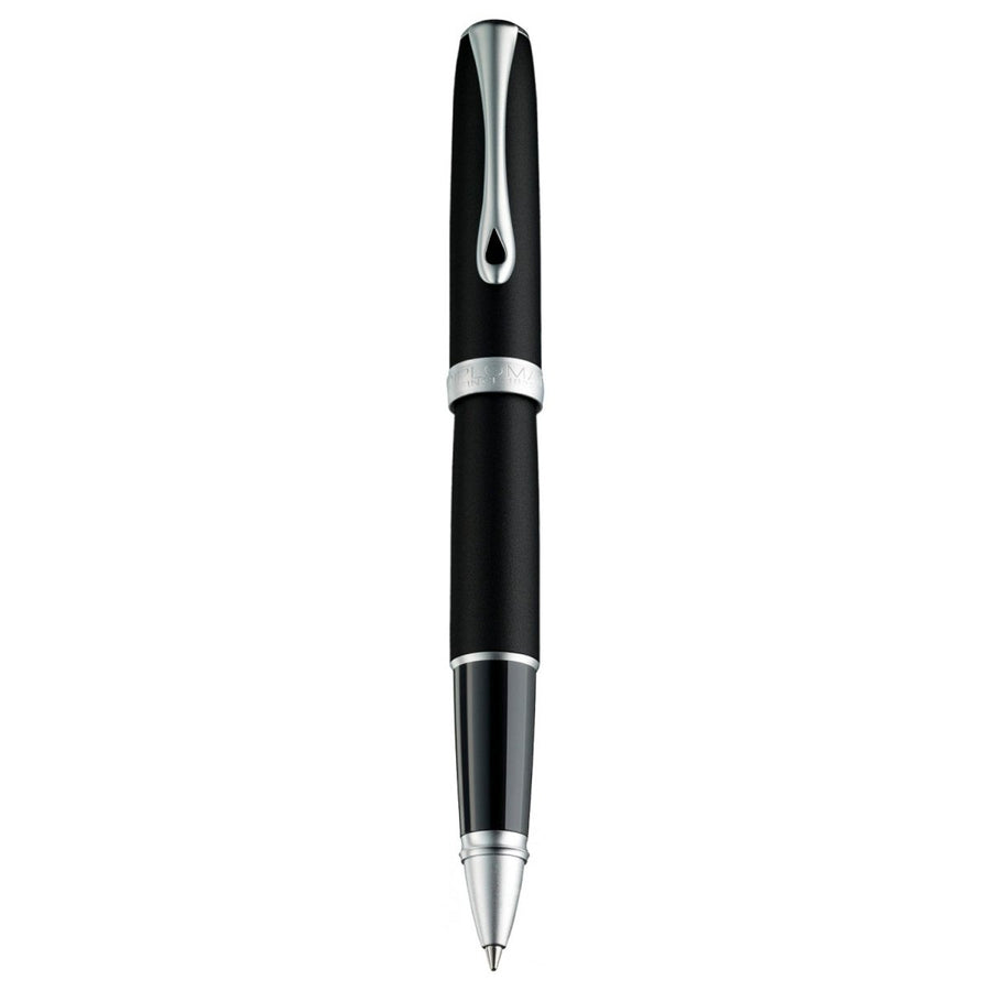 Diplomat Excellence A2 Lapis Black Matt Chrome Roller Ball Pen D40204030 - SCOOBOO - DP_D40204030_EXC_A2_LPBLK_MTCHR_RB - Roller Ball Pen