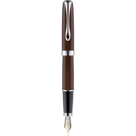 Diplomat Excellence A2 Marrakesh Chrome 14K Gold Fountain Pen - SCOOBOO - DP_D40214015_EXC_A2_MRKHCHR_14_FPM - Fountain Pen