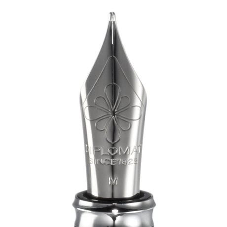 Diplomat Excellence A2 Marrakesh Chrome Fountain Pen - SCOOBOO - DP_D40214025_EXC_A2_MRKHCHR_FPM - Fountain Pen