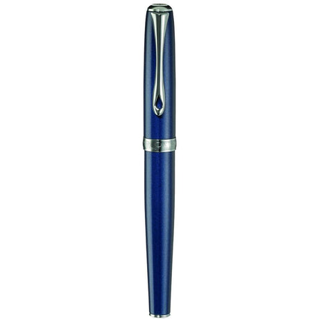 Diplomat Excellence A2 Midnight Blue/Chrome 14K Gold Fountain Pen - SCOOBOO - DP_D40209015_EXC_A2_BLUCHR_14_FPM - Fountain Pen