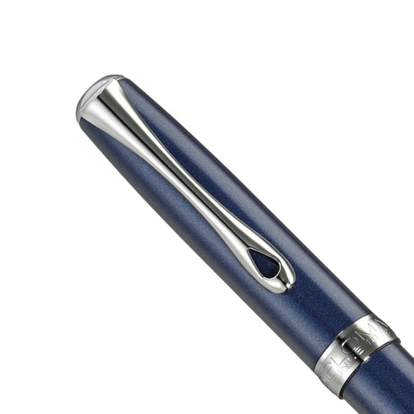 Diplomat Excellence A2 Midnight Blue/Chrome easyFLOW Ball Pen D40209040 - SCOOBOO - DP_D40209040_EXC_A2_BLUCHR_BP - Ballpoint Pen