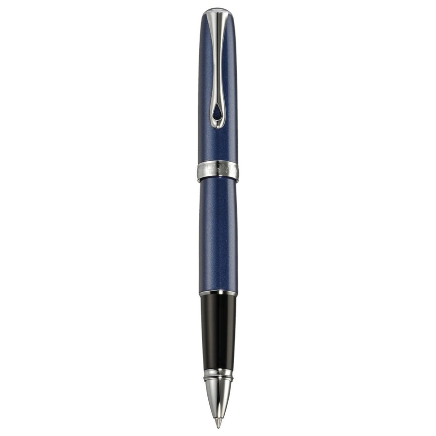 Diplomat Excellence A2 Midnight Blue/Chrome Roller Ball Pen D40209030 - SCOOBOO - DP_D40209030_EXC_A2_BLUCHR_RB - Roller Ball Pen