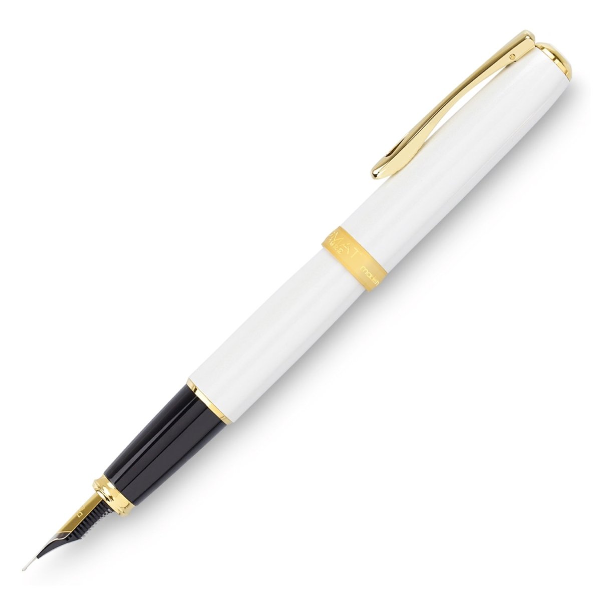 Diplomat Excellence A2 Pearl White Gold Fountain Pen - SCOOBOO - DP_EXC_A2_PRL_WHT_GLD_FPEF_D40219021 - Fountain Pen