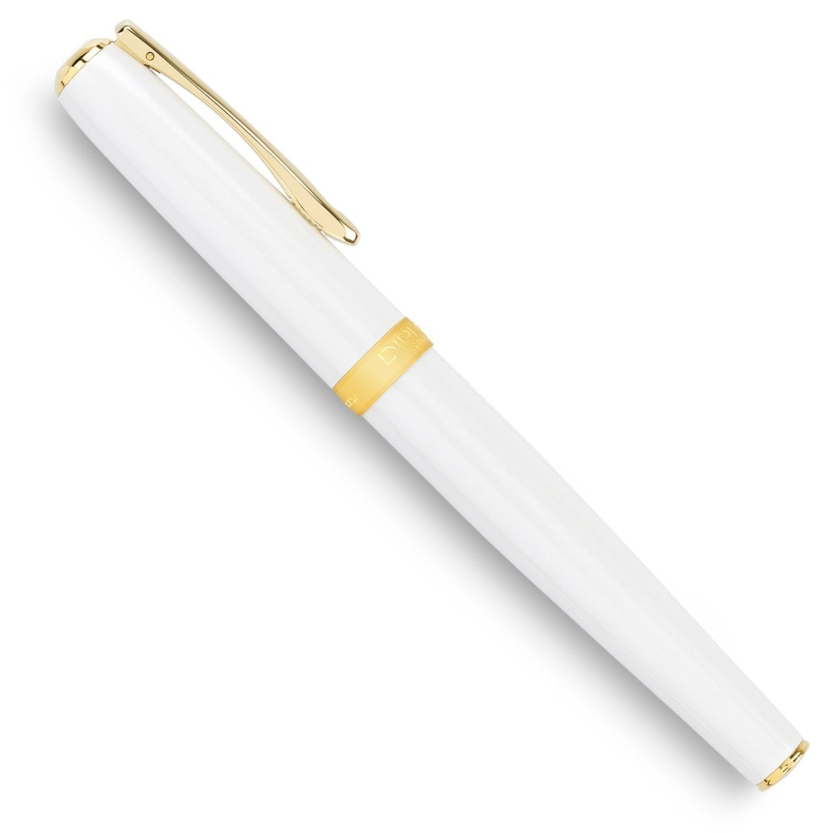 Diplomat Excellence A2 Pearl White Gold Fountain Pen - SCOOBOO - DP_EXC_A2_PRL_WHT_GLD_FPEF_D40219021 - Fountain Pen