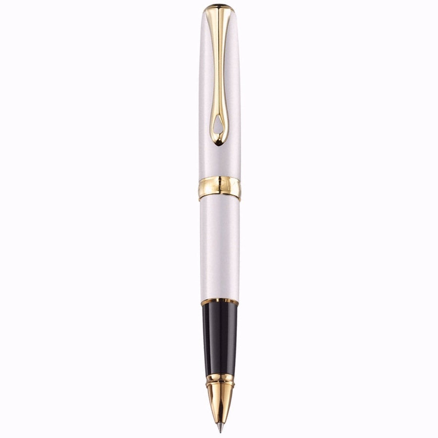 Diplomat Excellence A2 Pearl White Gold Roller Ball Pen D40219030 - SCOOBOO - DP_EXC_A2_PRL_WHT_GLD_RB_D40219030 - Roller Ball Pen