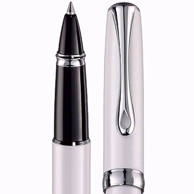 Diplomat Excellence A2 Pearl White Roller Ball Pen D40210030 SCOOBOO