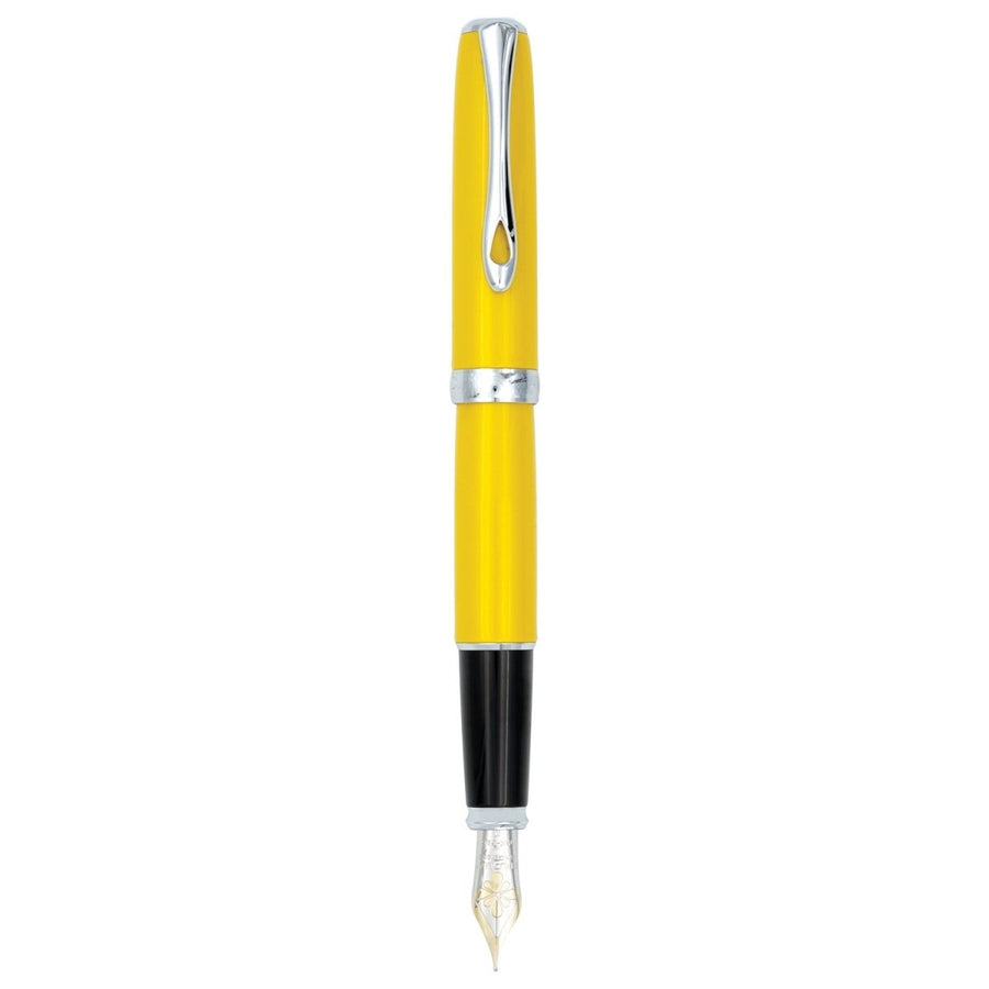Diplomat Excellence A2 Yellow CT 14CT Fountain Pen - SCOOBOO - DP_EXC_A2_YLWCHR_14_FPEF_D40221011 - Fountain Pen
