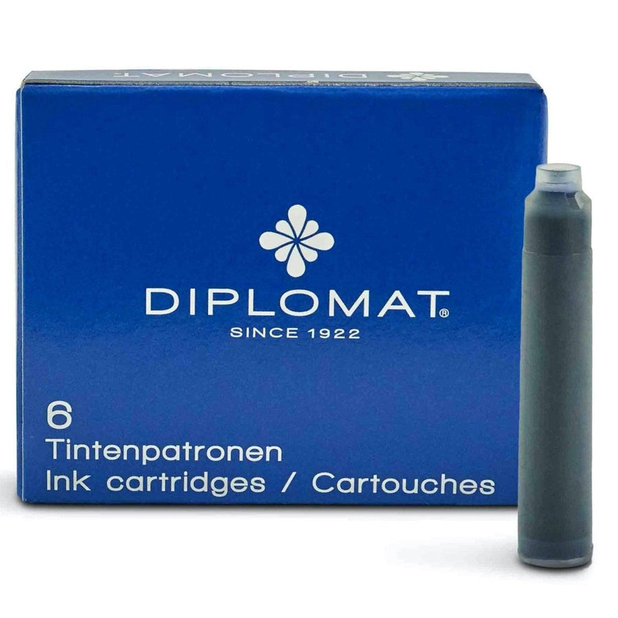 Diplomat Ink Cartridge (Blue - Pack of 6) D10275212 - SCOOBOO - DP_D10275212_INK_CART_BLU - Ink Cartridge
