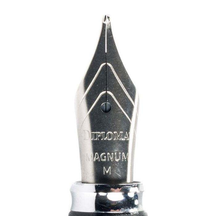 Diplomat Magnum Crow Black Fountain Pen - SCOOBOO - DP_D40902025_MGM_CRW_BLK_FPM - Fountain Pen