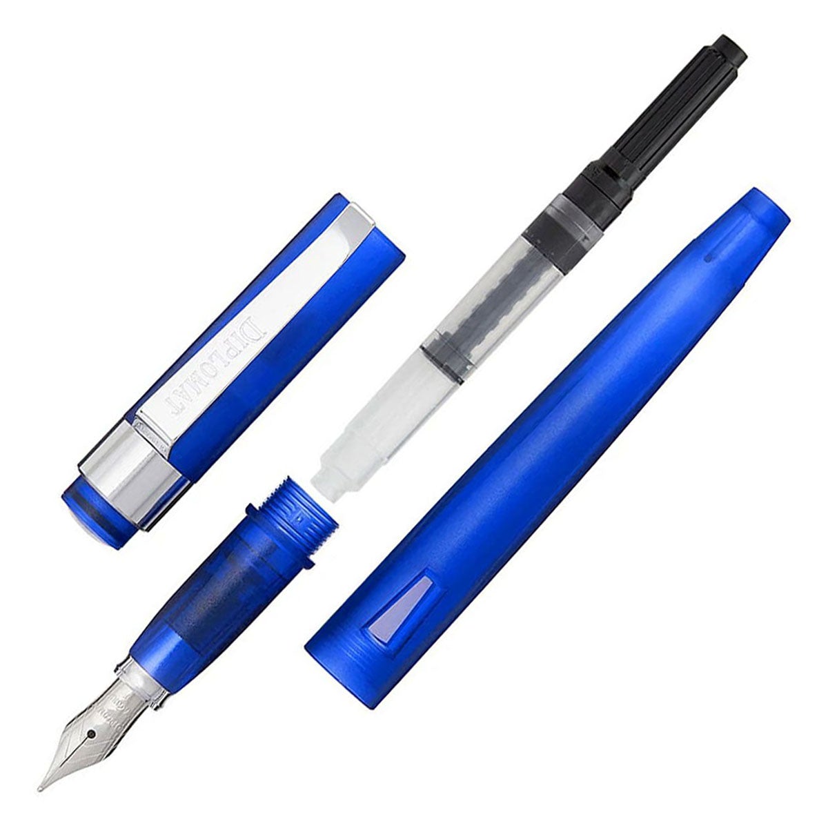 Diplomat Magnum Demo Blue Fountain Pen - SCOOBOO - DP_MGM_DEMO_BLU_FPB_D40910028 - Fountain Pen