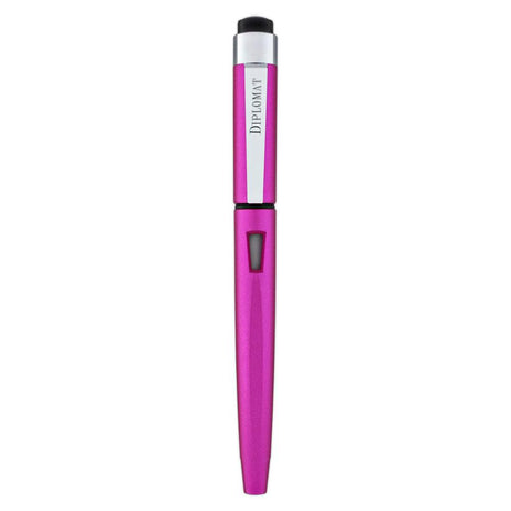 Diplomat Magnum Hot Pink Fountain Pen - SCOOBOO - DP_D40909028_MGM_HT_PNK_FPB - Fountain Pen