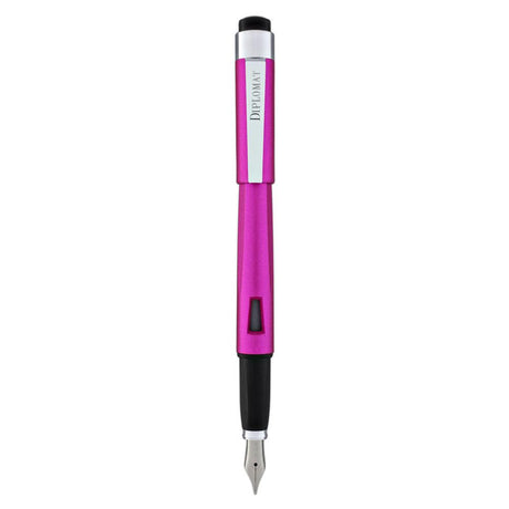 Diplomat Magnum Hot Pink Fountain Pen - SCOOBOO - DP_D40909028_MGM_HT_PNK_FPB - Fountain Pen