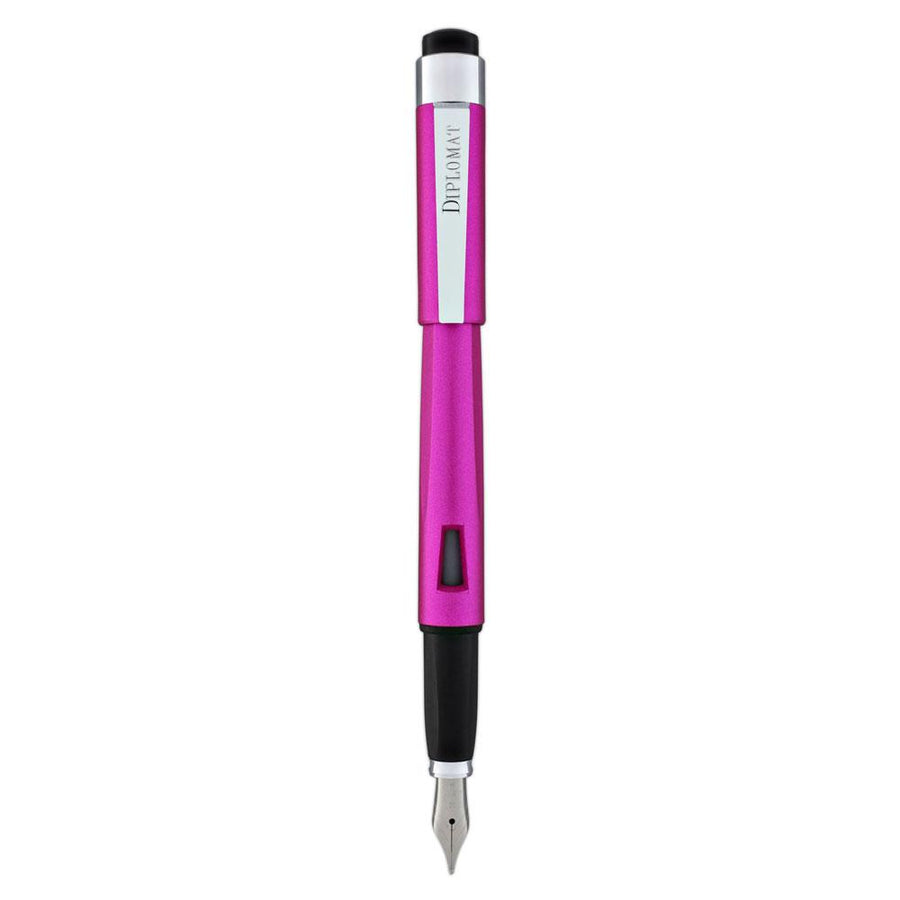 Diplomat Magnum Hot Pink Fountain Pen - SCOOBOO - DP_D40909028_MGM_HT_PNK_FPB - Fountain Pen