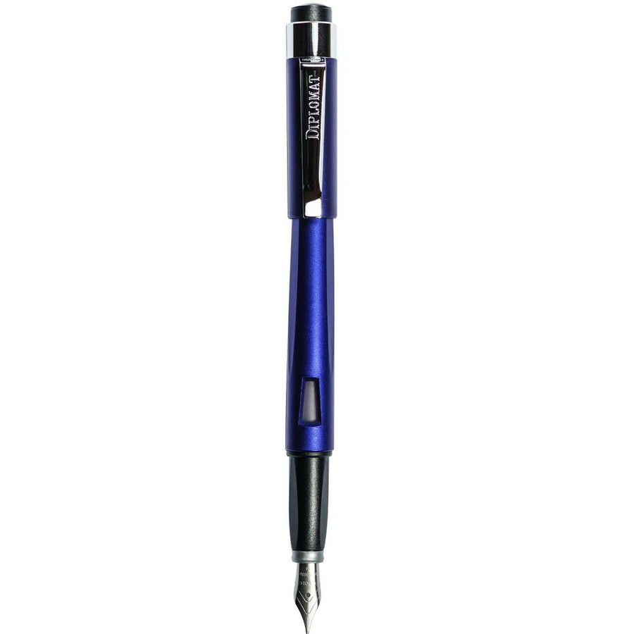 Diplomat Magnum Indigo Blue Fountain Pen - SCOOBOO - DP_D40904025_MGM_IND_BLU_FPM - Fountain Pen