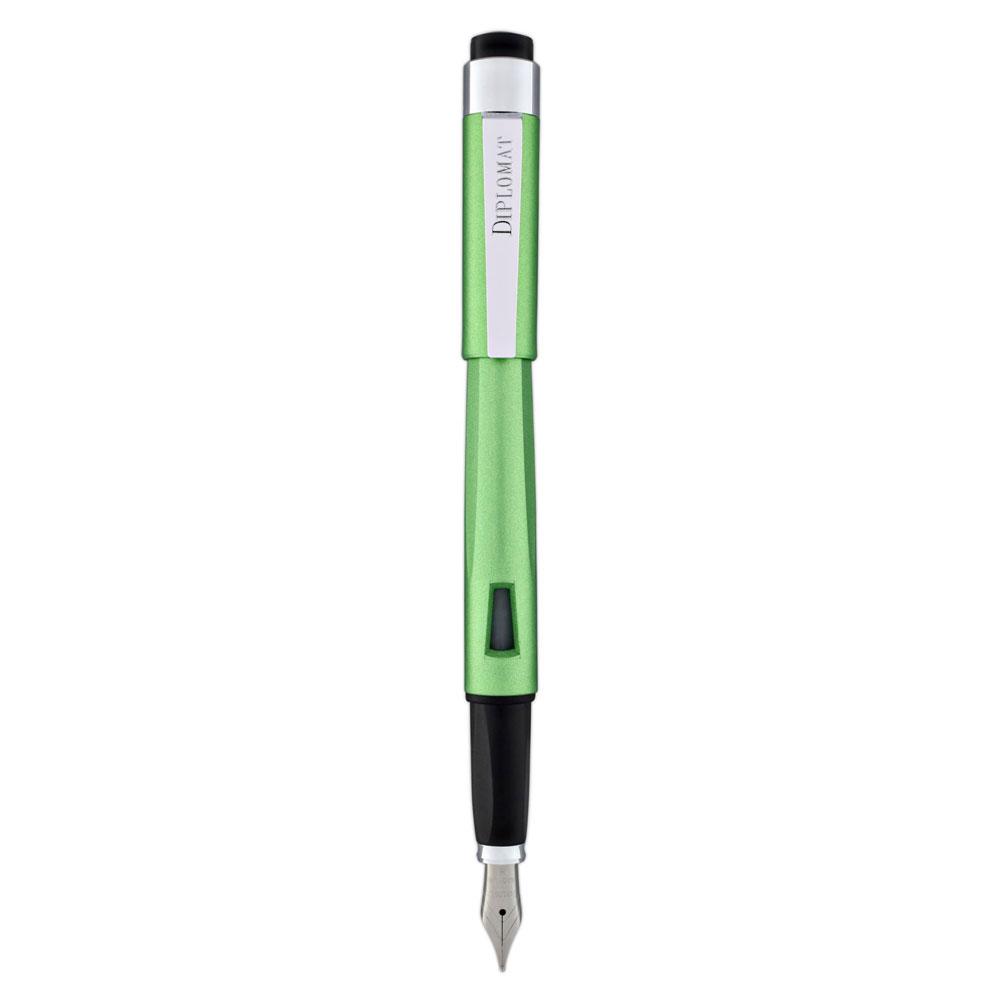 Diplomat Magnum Lime Green Fountain Pen - SCOOBOO - DP_D40908028_MGM_LIM_GRN_FPB - Fountain Pen