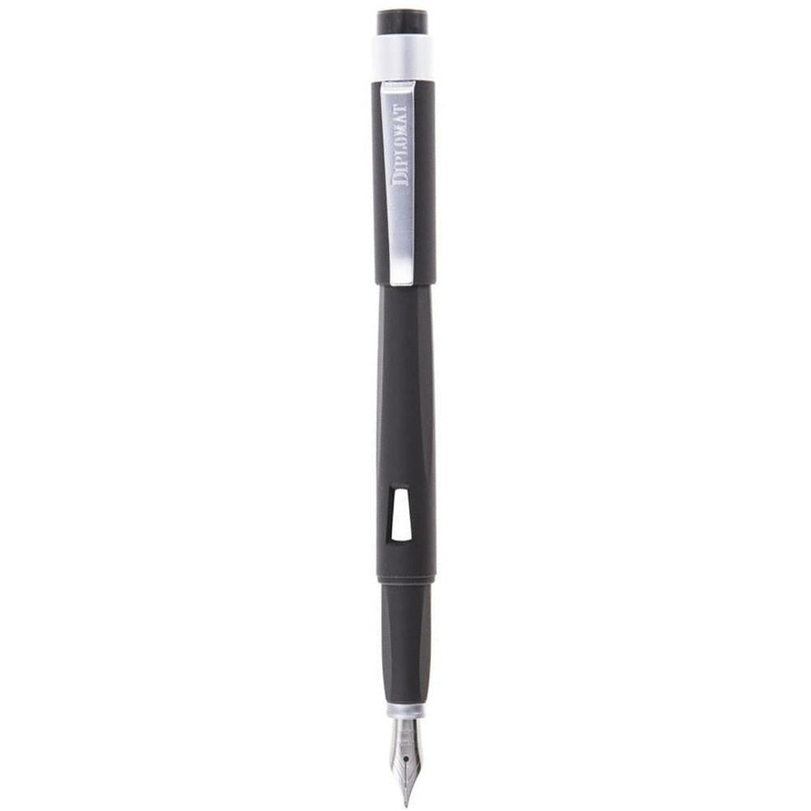 Diplomat Magnum Soft Touch Black Fountain Pen - SCOOBOO - DP_D90131772_MGM_SFTCH_BLK_FPM - Fountain Pen