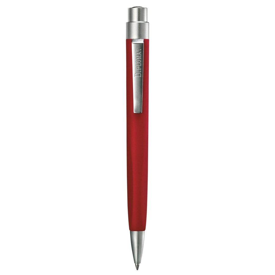 Diplomat Magnum Soft Touch Red Ball Pen D90131566 - SCOOBOO - DP_D90131566_MGM_SFTCH_RED_BP - Ballpoint Pen