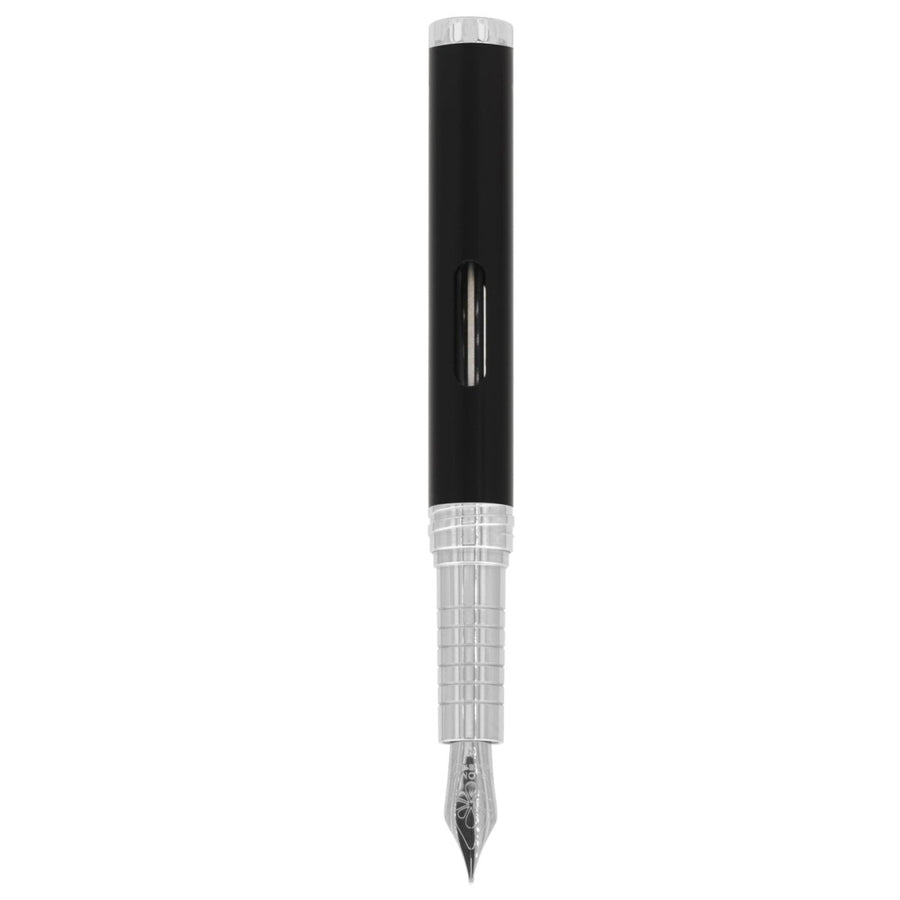 Diplomat Nexus Black CT Fountain Pen - SCOOBOO - DP_NXS_BLKCHR_FPEF_D40501021 - Fountain Pen