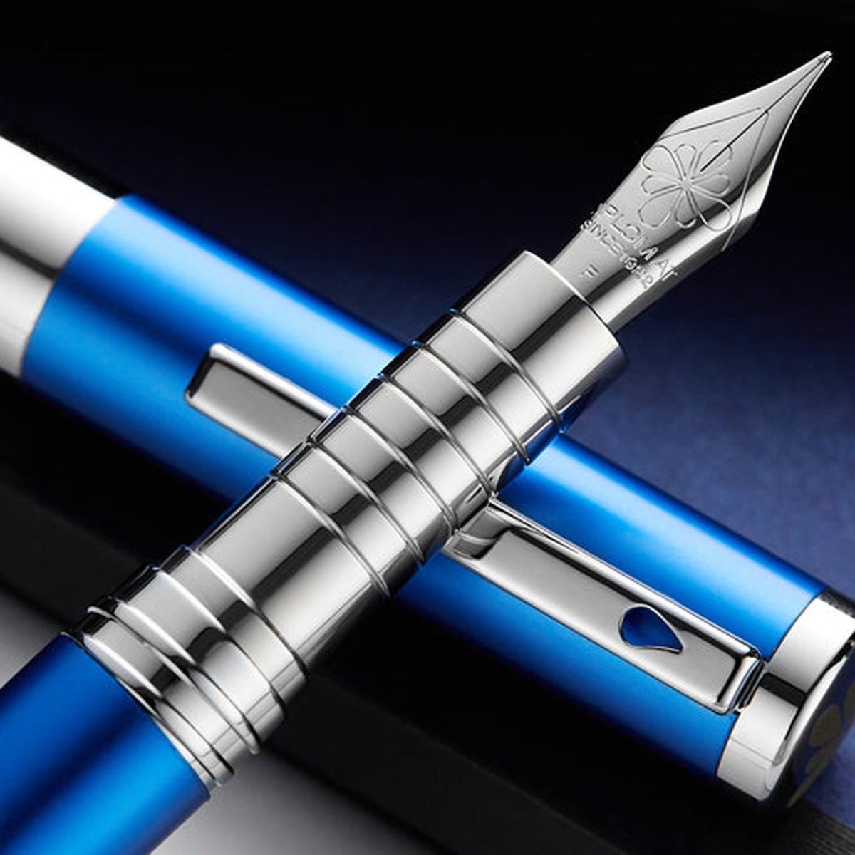 Diplomat Nexus Blue CT Fountain Pen - SCOOBOO - DP_NXS_BLUCHR_FPEF_D40503021 - Fountain Pen