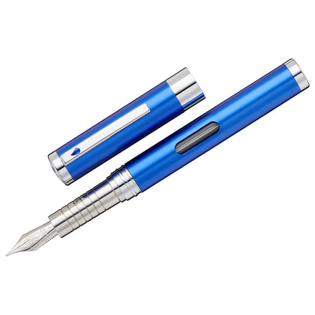 Diplomat Nexus Blue CT Fountain Pen - SCOOBOO - DP_NXS_BLUCHR_FPEF_D40503021 - Fountain Pen